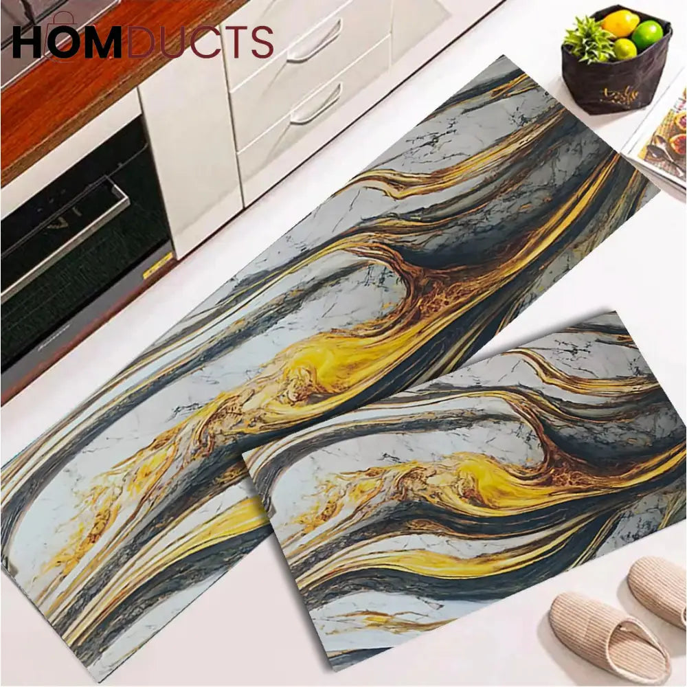 Non Slip 2Pcs Floor Mat Style 21