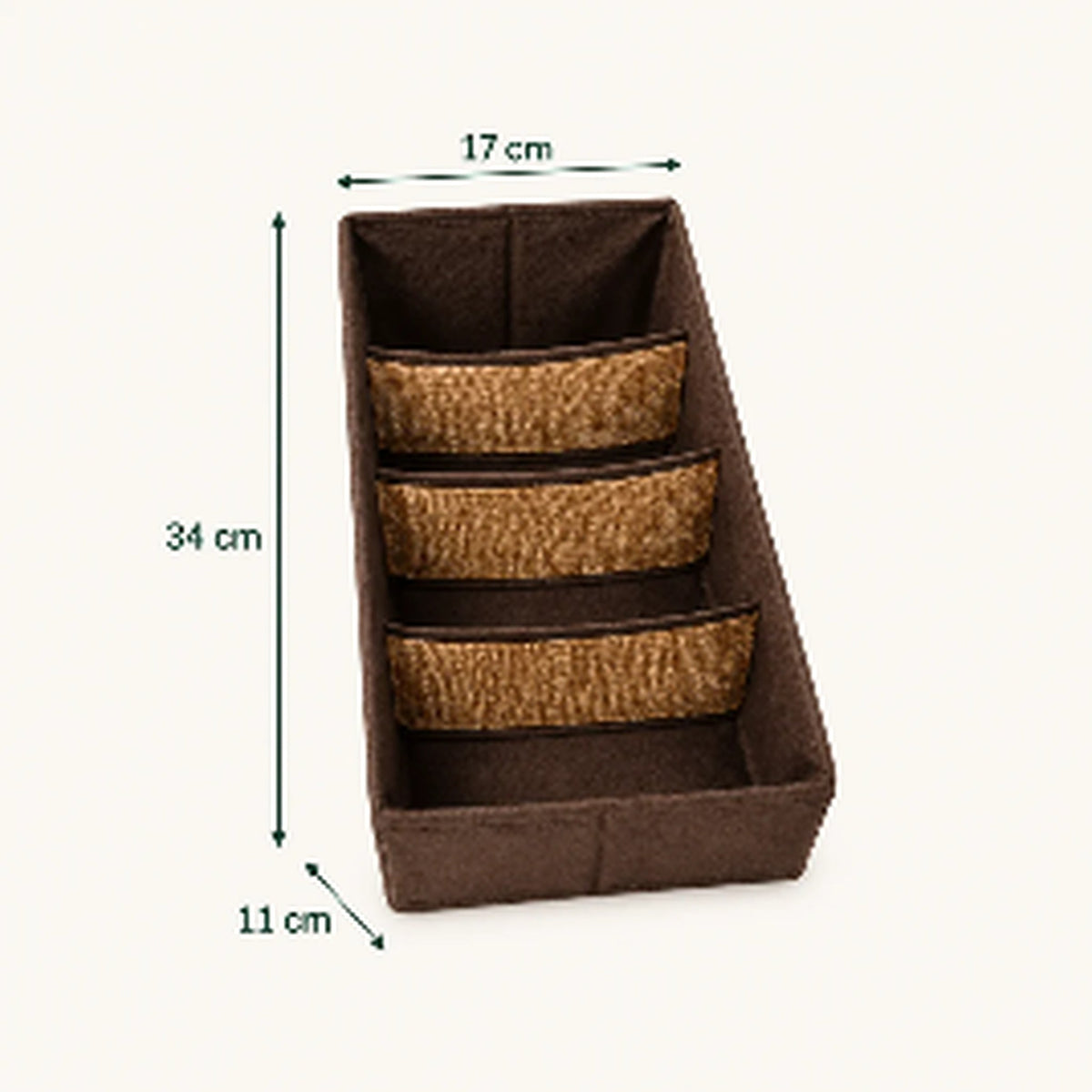 4-grid organizer dimensions