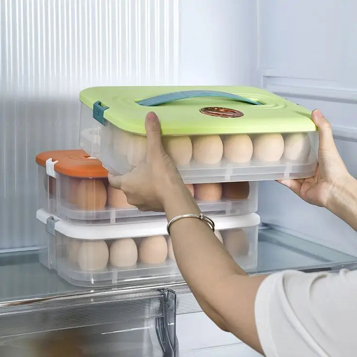 Portable 24 Grid Egg Storage Box