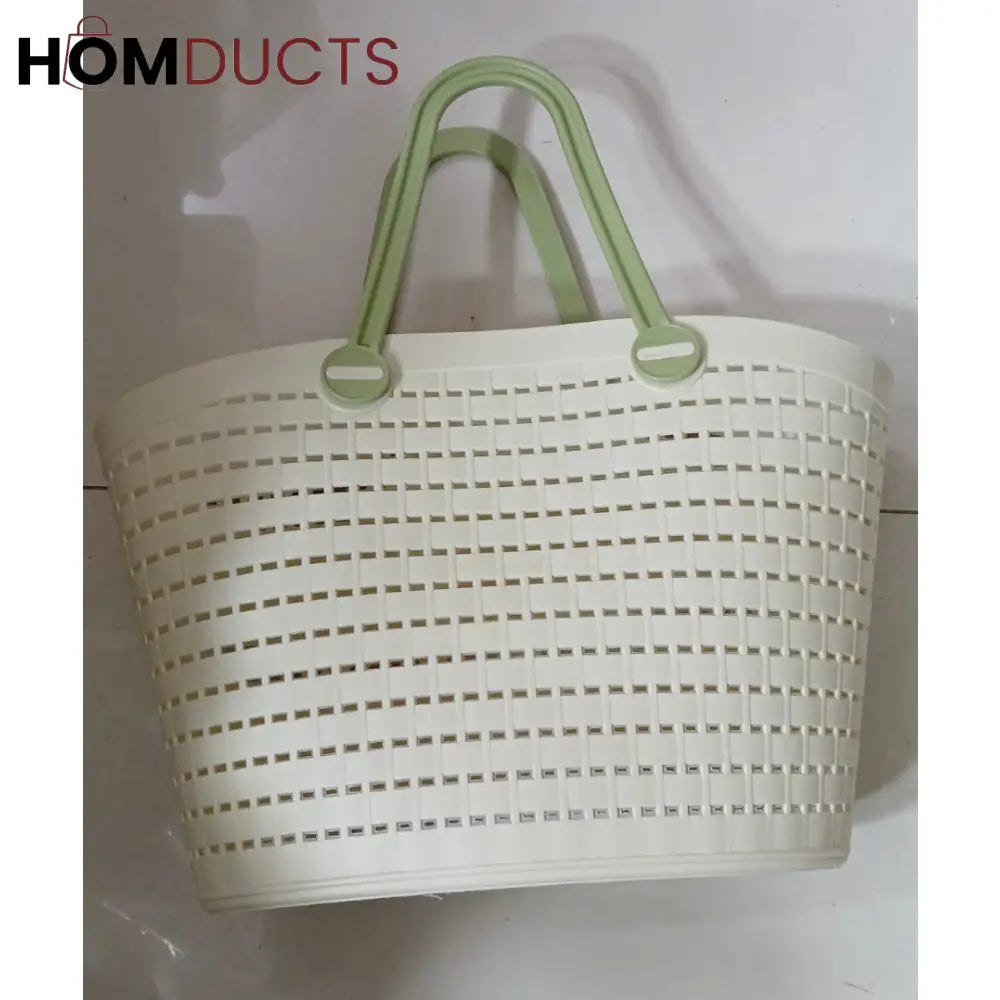 Portable Handheld Picnic Basket, Handheld Kitchen Grocery Basket, Multipurpose Laundry Basket, Creative Hollow Out Shower Basket