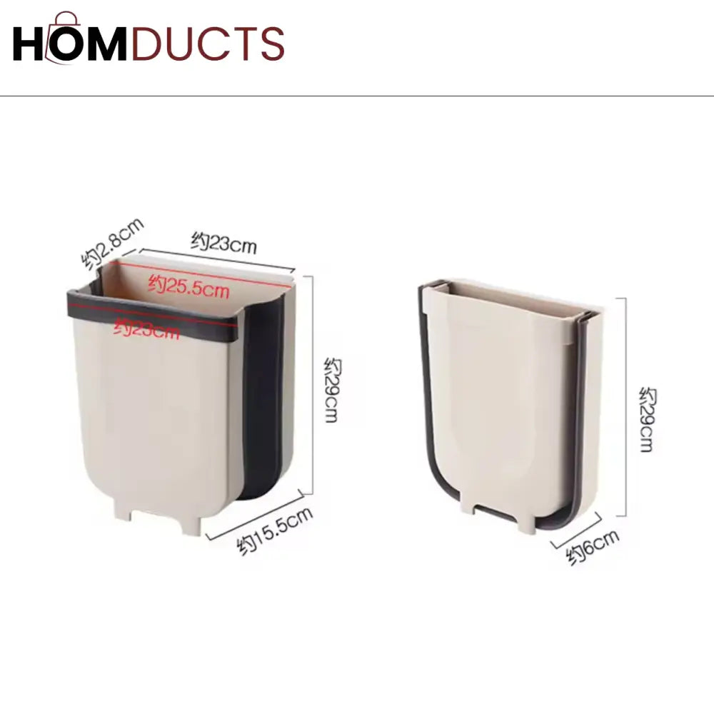 Premium Wall-Mounted Kitchen Trash Bin with Smiley Design