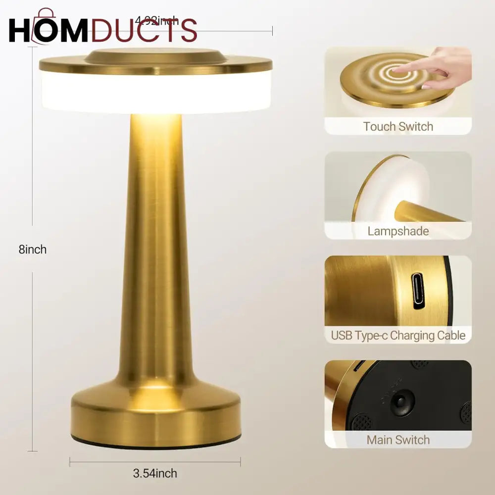 Rechargeable Table Touch Lamp