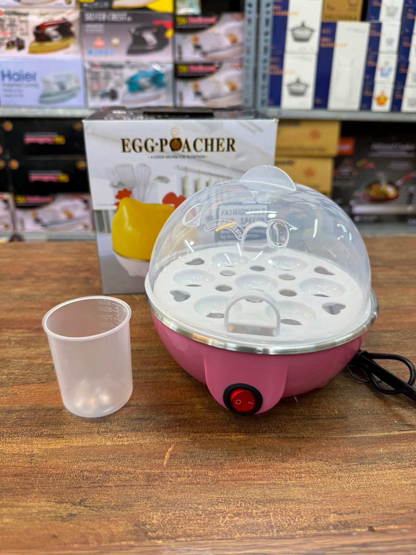 Electric Egg Boiler – Luxury Automatic Egg Cooker (Up to 7 Eggs, 350W)