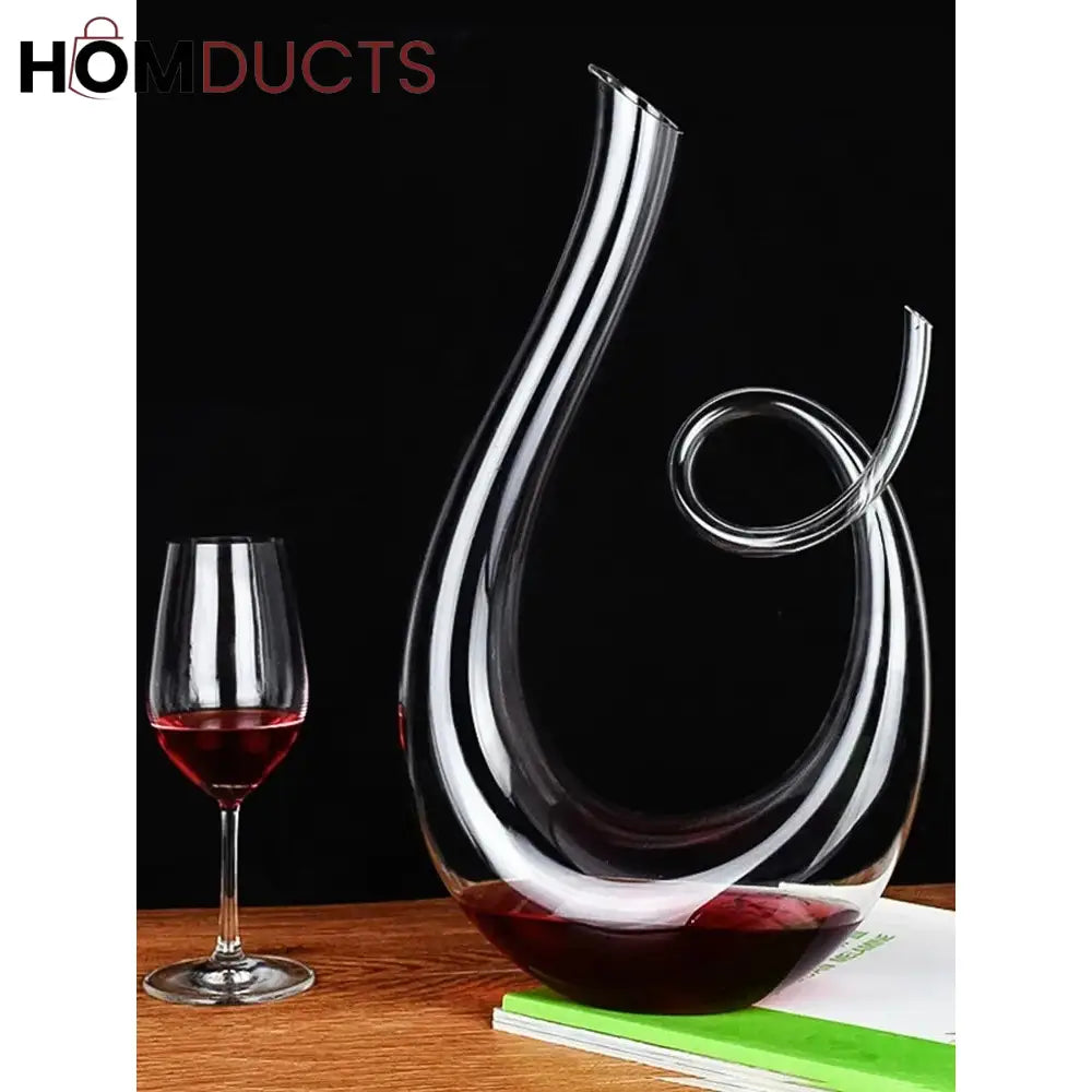 Snail-Shaped Glass Decanter | Elegant Beverage Server for Juices & More