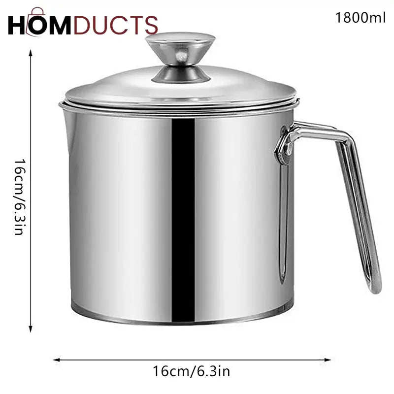 Stainless Steel Filter Oil Pot