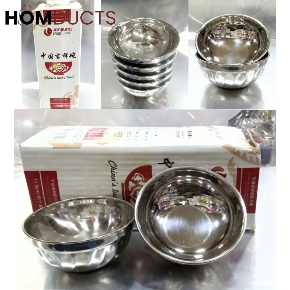 Stainless Steel (Pack Of 10Pcs)Tea Bowls
