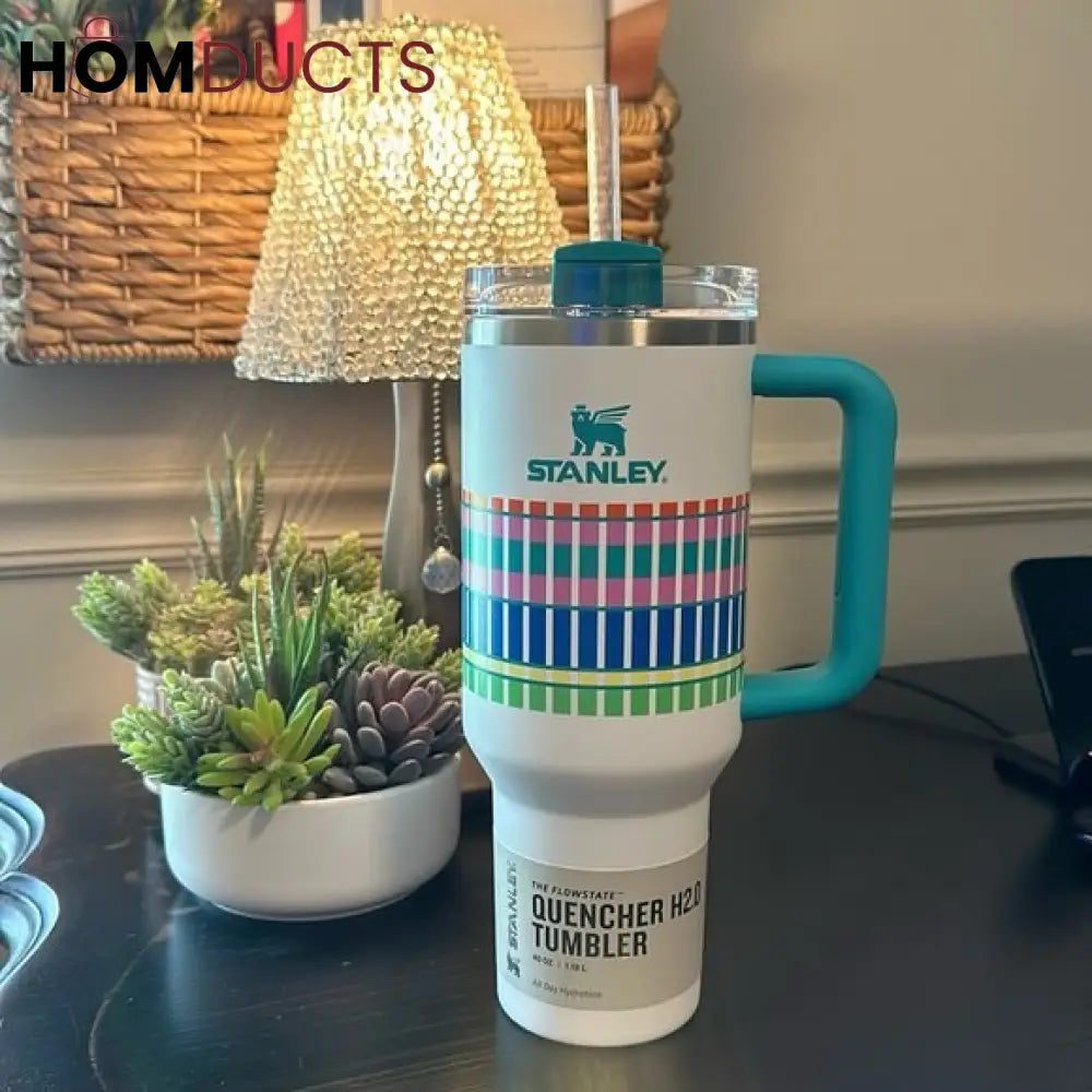 Target Exclusive Stanley 40oz Quencher H2.0 FlowState Tumbler - Limited Edition Summer Plaid 2024