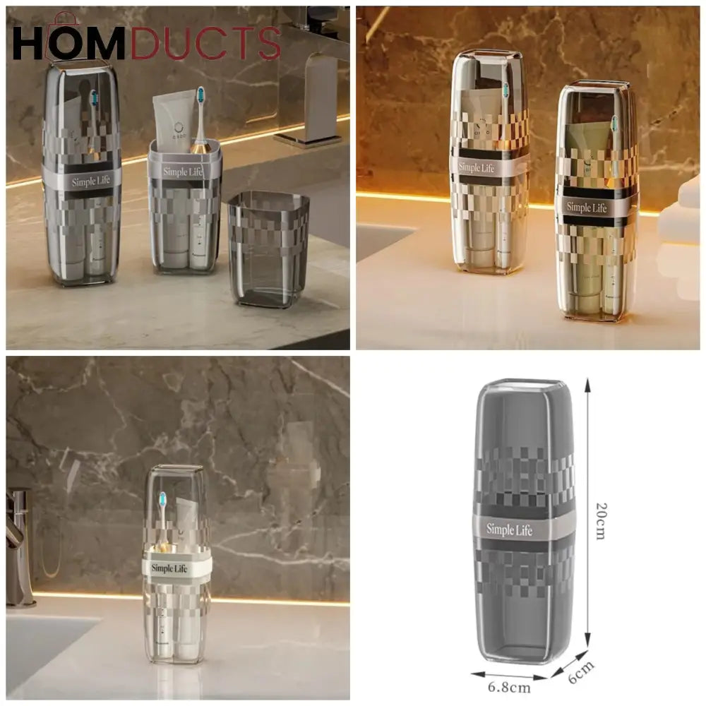Transparent Toothbrush Holder