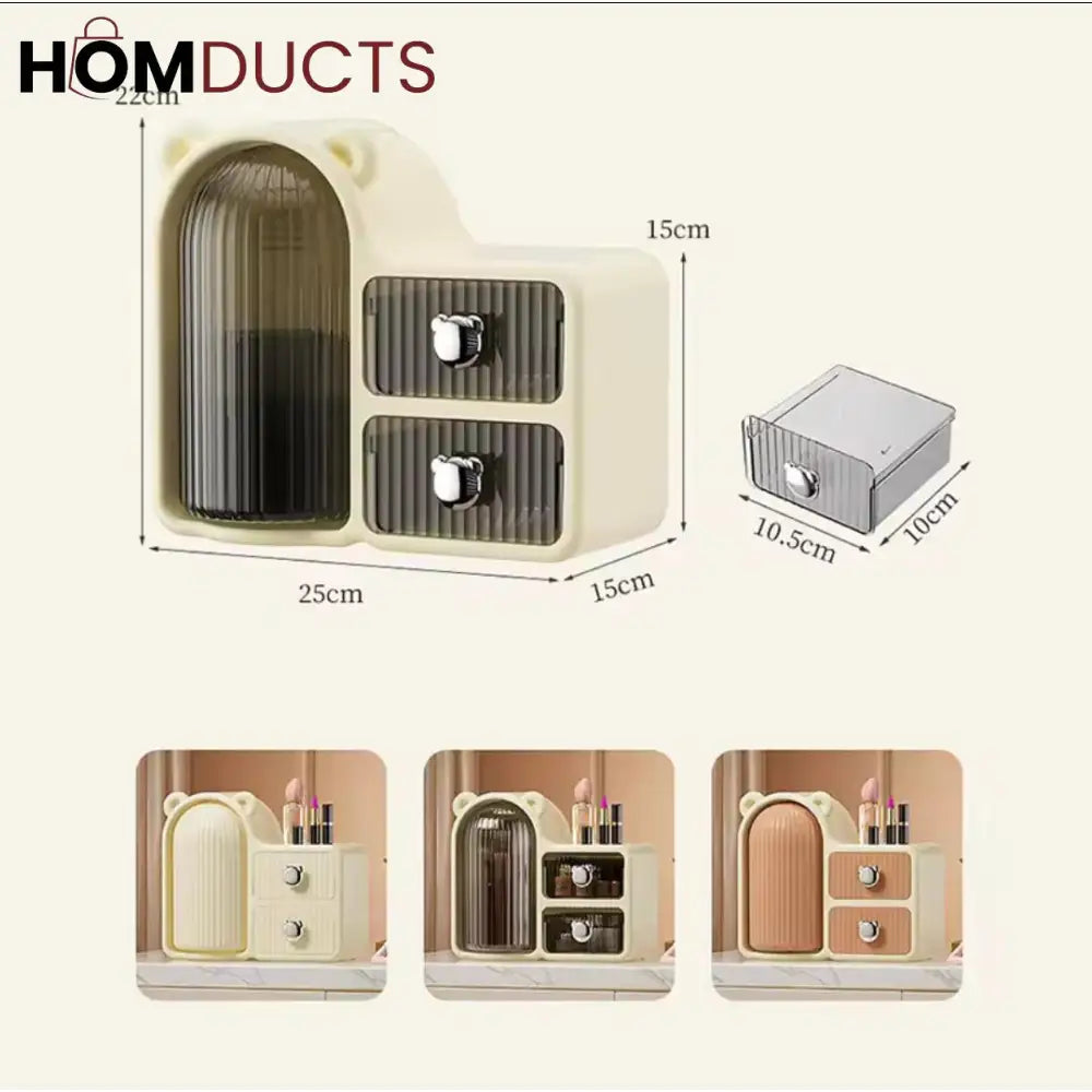 Wall-Mounted Storage Box Drawer | Dustproof Cosmetic Organizer