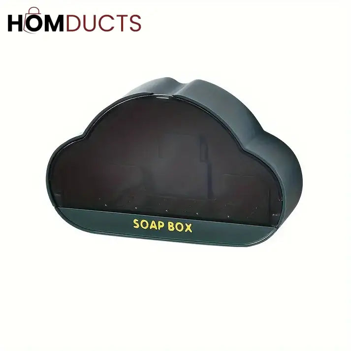 Whimsical Cloud Soap Dish: Wall Mounted Bathroom Holder