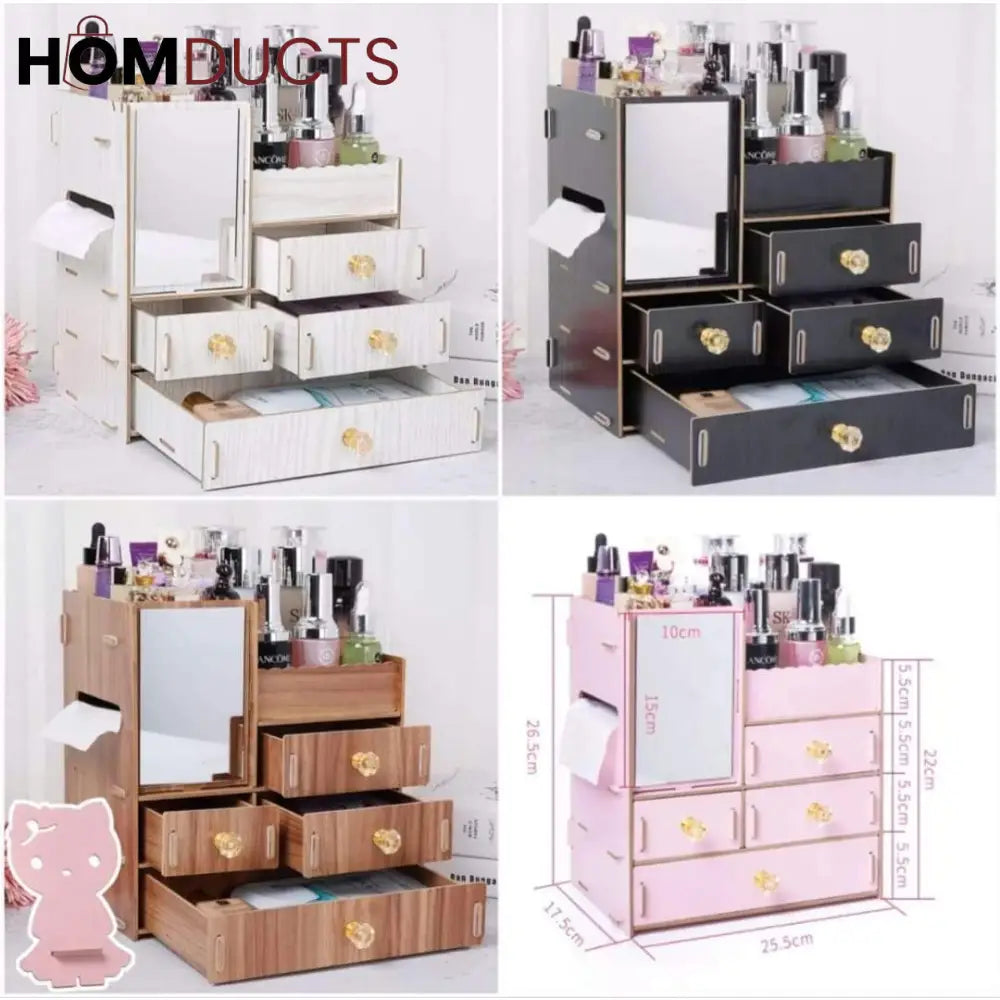 Wooden Jewelry Organizer J & C Organizer