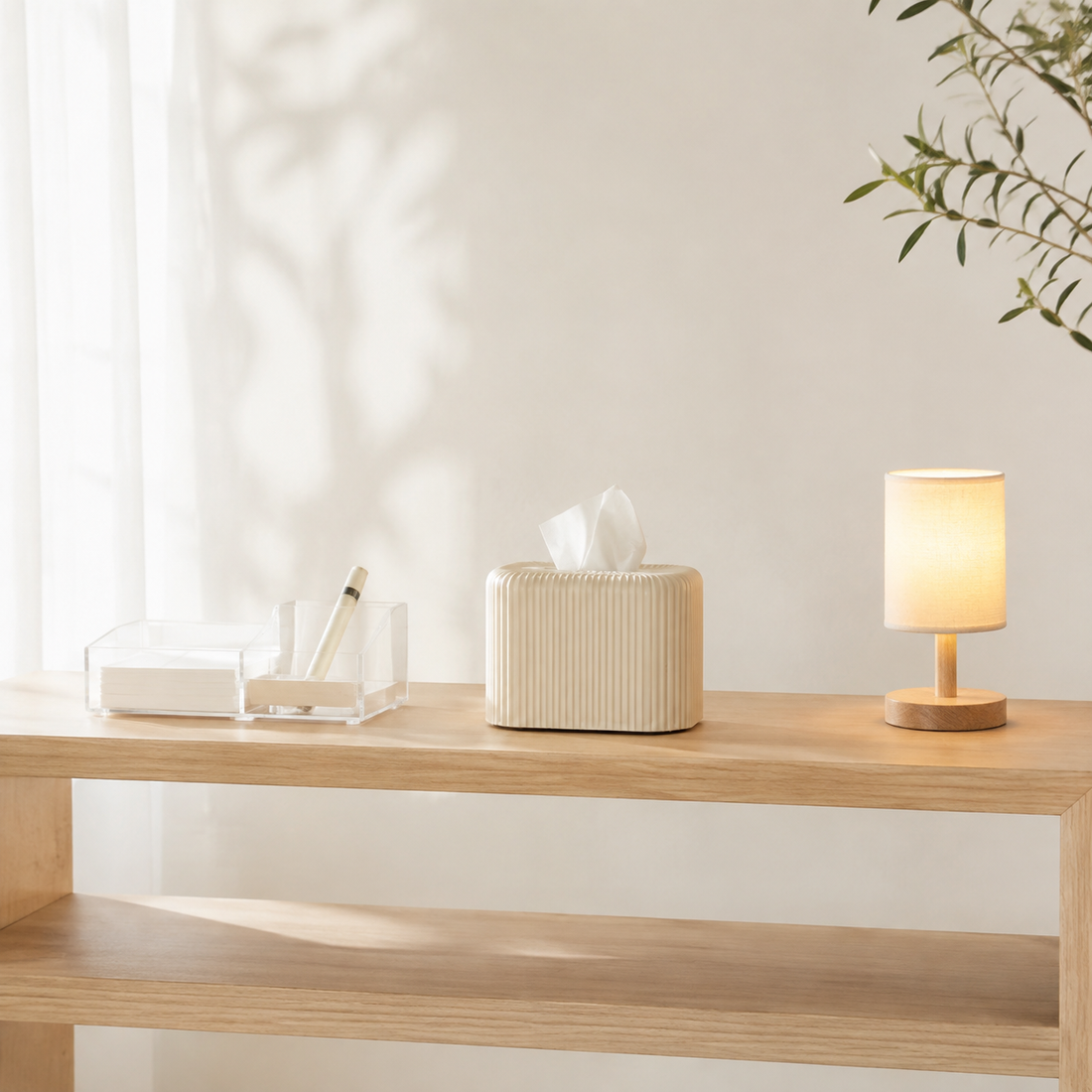 Viral home products arranged in a minimal Pinterest-style interior