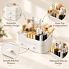 Heavy-Duty Stackable Cosmetic & Makeup Organizer with Drawers features
