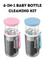 Multi-Functional Baby Bottle Cleaner Kit – Bottle, Nipple & Straw Brushes