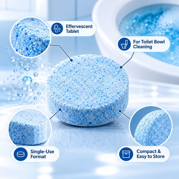 Effervescent Toilet Bowl Cleaning Tablet – Single features