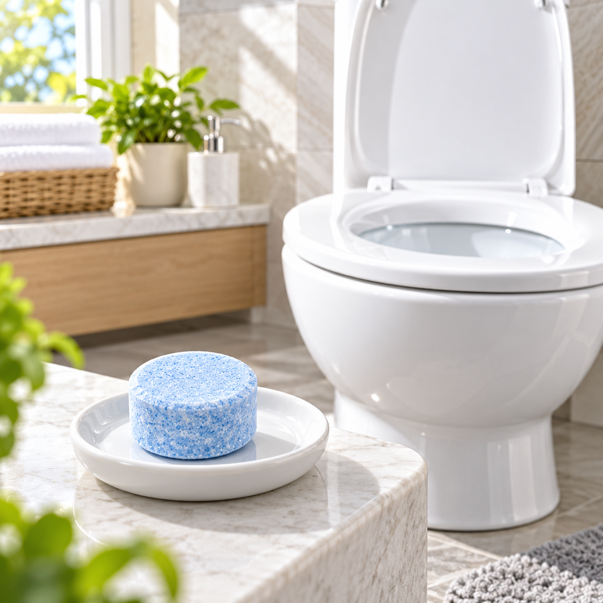 Effervescent Toilet Bowl Cleaning Tablet – Single lifestyle