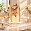 360° Rotating Makeup Brush Organizer with Dustproof Cover lifestyle