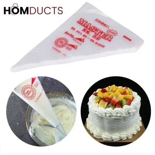 100Pcs Disposable Piping Bags