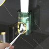 Luxury Automatic Toothpaste Dispenser – Wall Mounted Acrylic Brush Holder