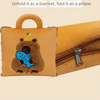 3-in-1 Cartoon Cushion Blanket – Plush Pillow & Travel Blanket