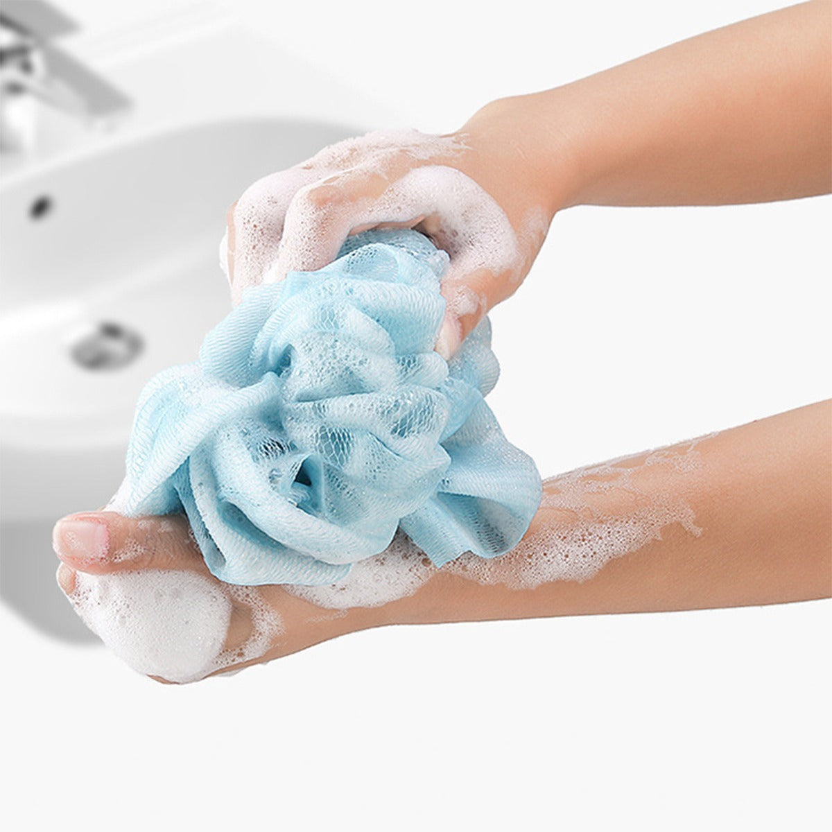 Luxury Exfoliating Bath Set – Back Scrubber, Loofah & Body Glove