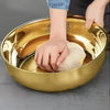 Premium Gold Stainless Steel Food Storage Bowl with Transparent Airtight Lid – Multipurpose Kitchen Serving Container