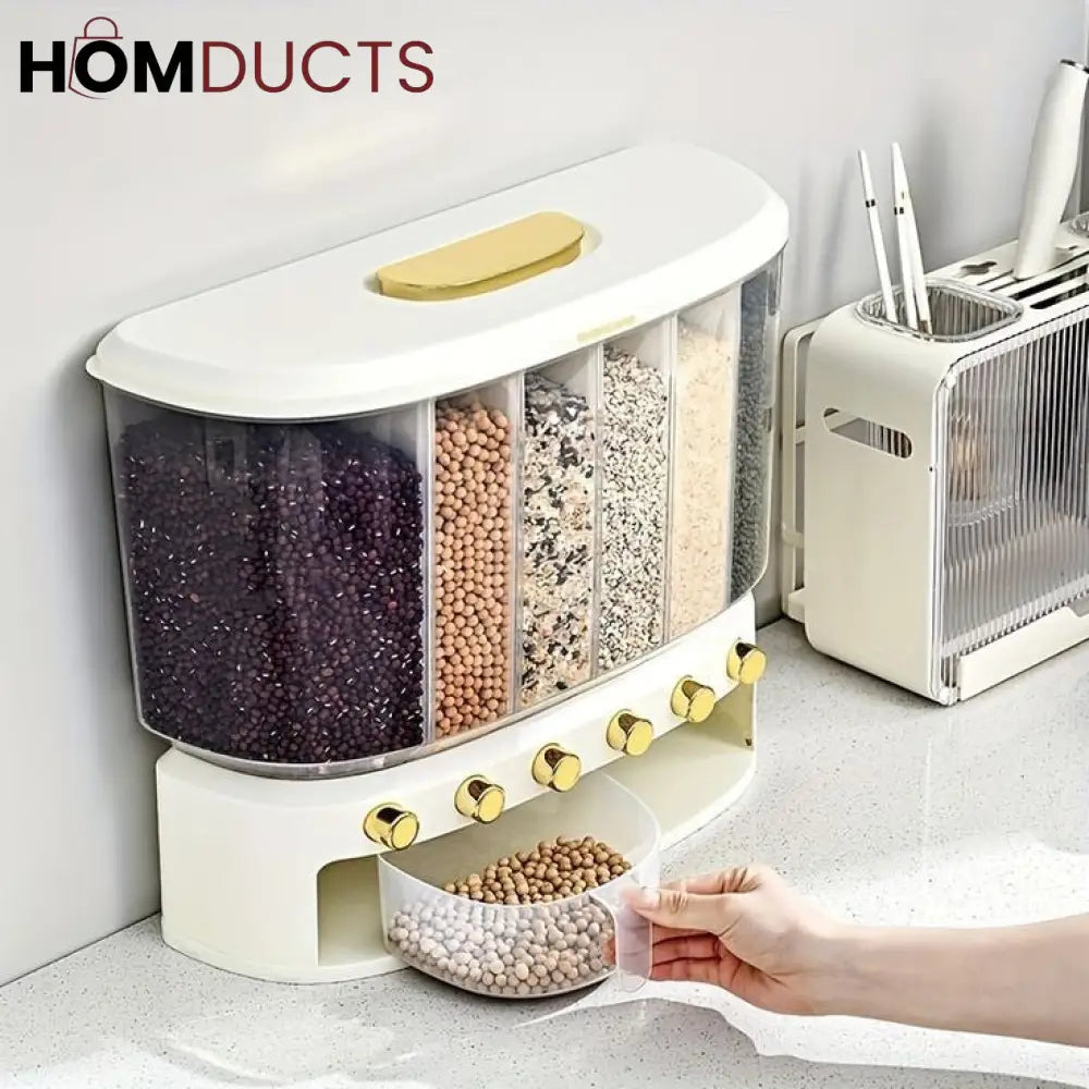 10Kg Wall Mounted Sealed Luxury Rice And Lentils Dispenser