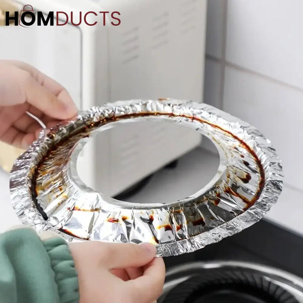 10Pcs Disposable Aluminium Stove Protector