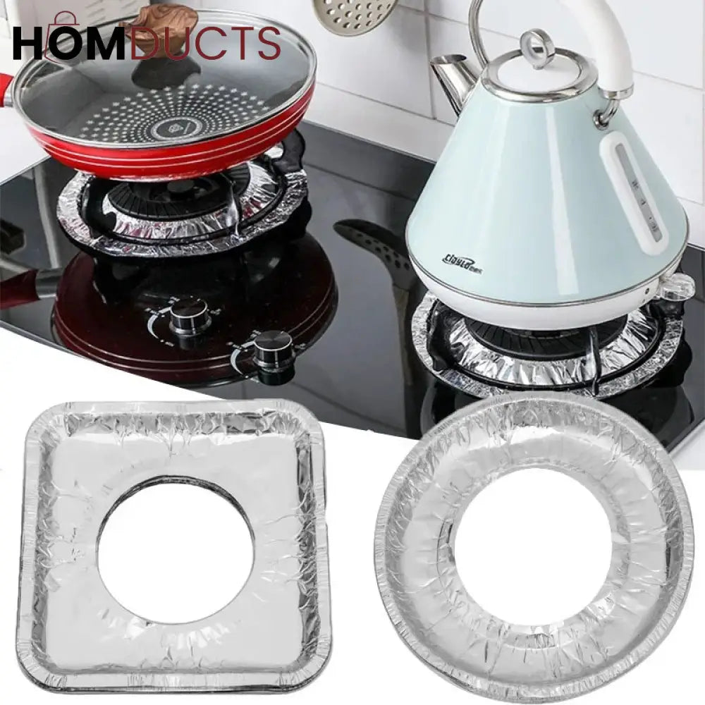 10Pcs Disposable Aluminium Stove Protector