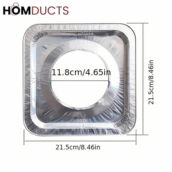 10Pcs Disposable Aluminium Stove Protector