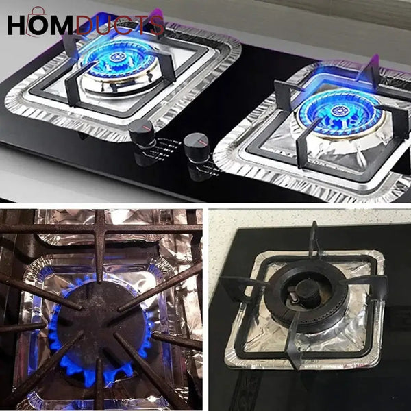 10Pcs Disposable Aluminium Stove Protector