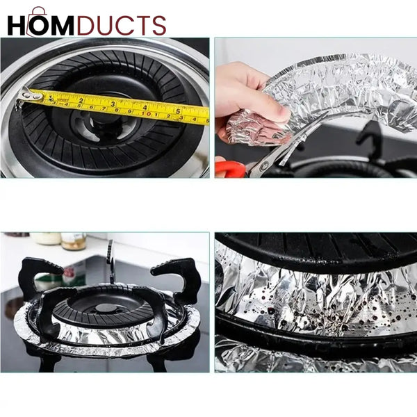 10Pcs Disposable Aluminium Stove Protector