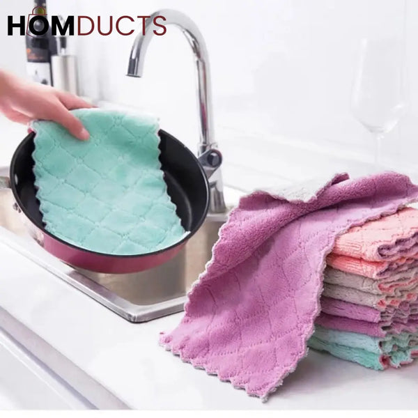 10Pcs Super Absorbent Kitchen Cleaning Towel