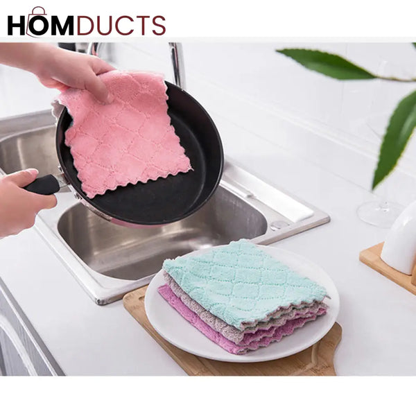 10Pcs Super Absorbent Kitchen Cleaning Towel