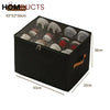 12 Grid Foldable Shoe Storage Box with Transparent Lid & Handles – Space Saving Organizer for Sneakers Heels & Sandals