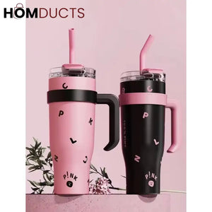 1200ml Stainless Steel Insulated Tumbler with Steel Straw | Large Capacity Water Bottle for Travel