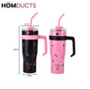 1200ml Stainless Steel Insulated Tumbler with Steel Straw | Large Capacity Water Bottle for Travel