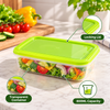 Double Lock Rectangular Food Keeper – 800ml feature infographic
