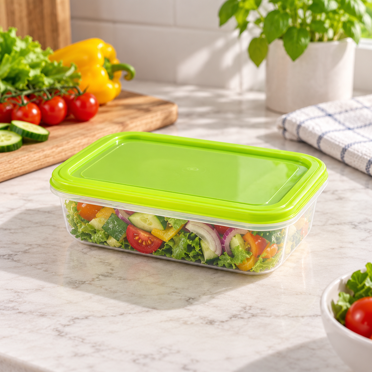 Double Lock Rectangular Food Keeper – 800ml in a premium lifestyle setting