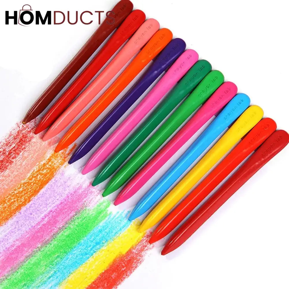 12Pcs Plastic Crayons Set