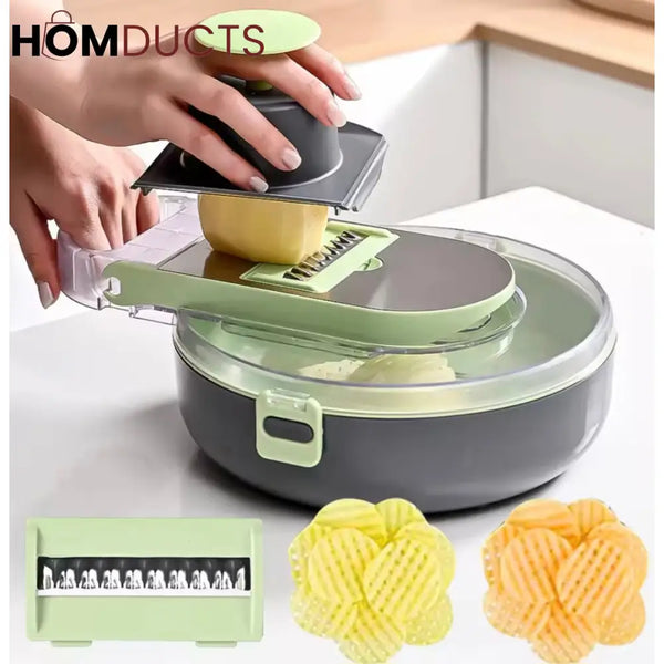 13 in 1 Multifunctional Vegetable Cutter With Drain Basket