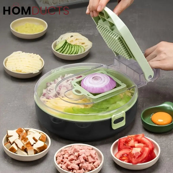 13 in 1 Multifunctional Vegetable Cutter With Drain Basket