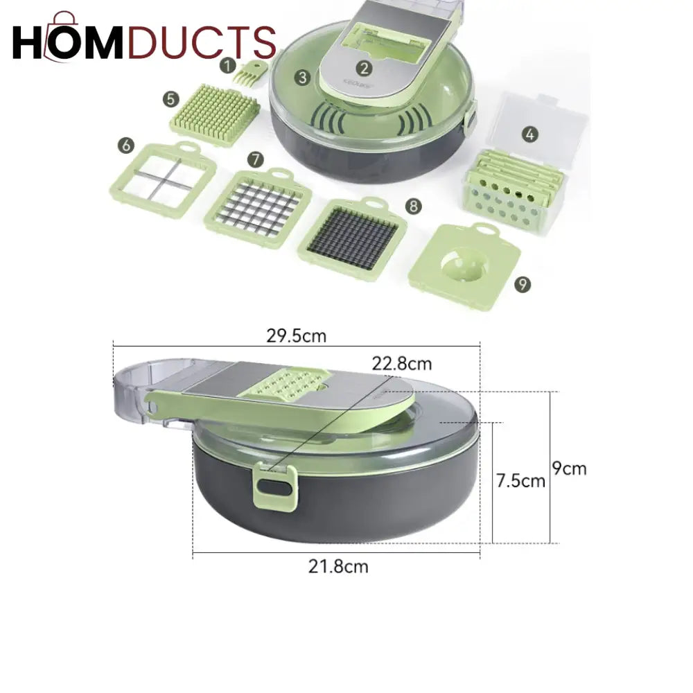 13 in 1 Multifunctional Vegetable Cutter With Drain Basket