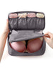 Travel Underwear and Bra Organizer Bag – Portable Lingerie Storage Pouch with Compartments for Socks, Panties, and Bras