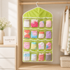 Green 16-pocket hanging socks and accessories organizer