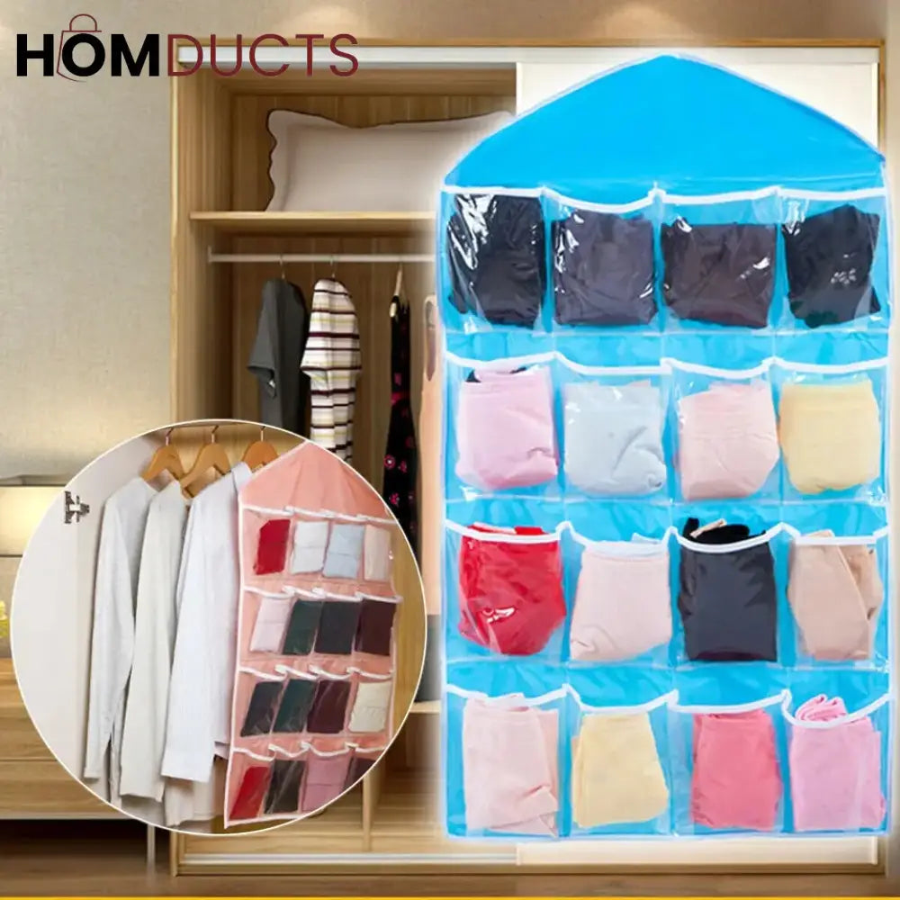 16 Pockets Socks Organizer