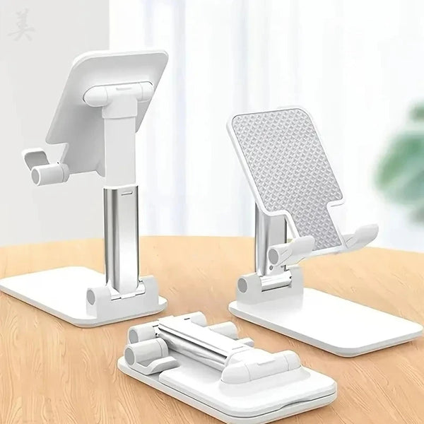 Adjustable Foldable Mobile Phone Stand – Height & Angle Adjustable Desktop Holder