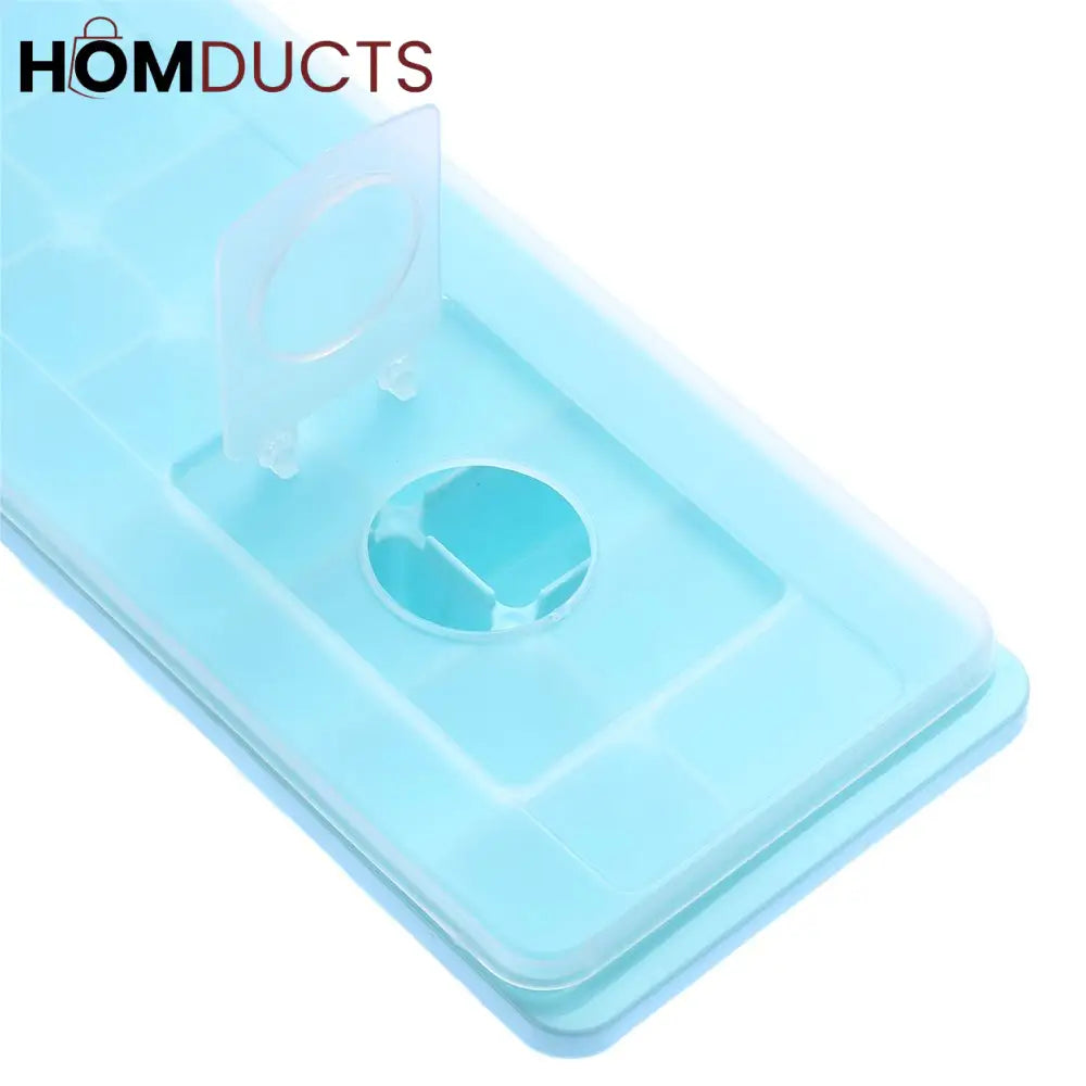 16Grid Silicone Ice Cube Tray With Convenient Water Filling System