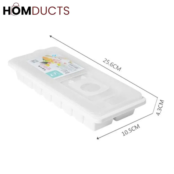 16Grid Silicone Ice Cube Tray With Convenient Water Filling System