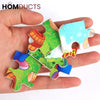 16Pcs 3D Colorful Wooden Puzzle Set